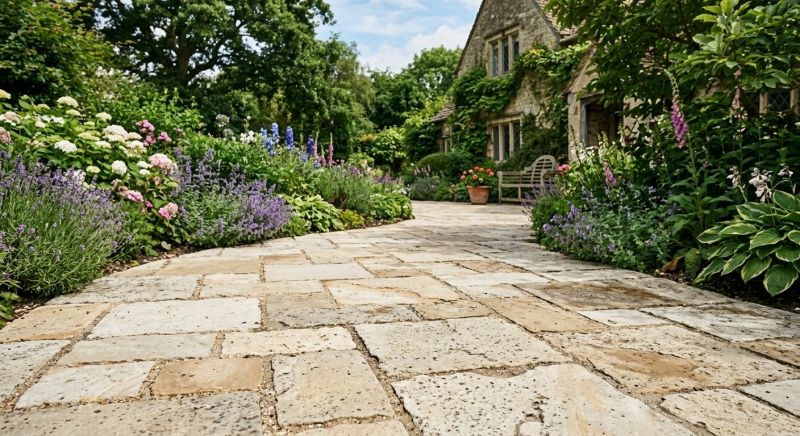 Limestone Pavers Installation in Boston, MA