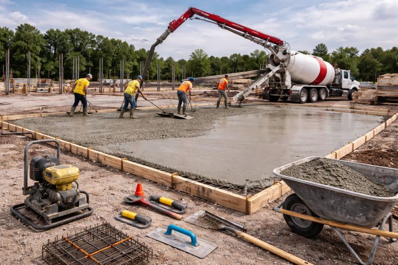 Commercial Slab Installation in Staten Island, NY