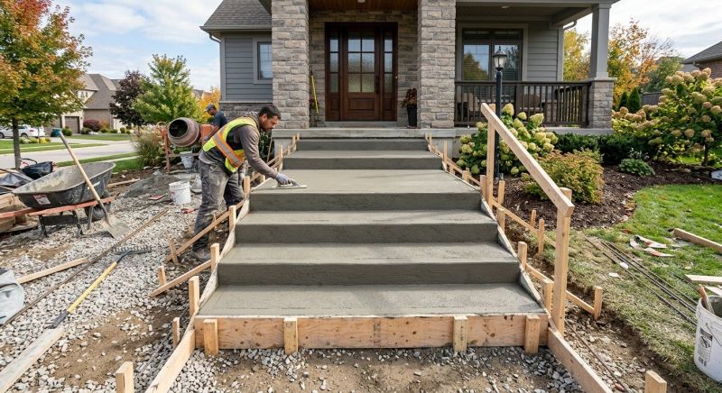 Concrete Stairs Installation in Sacramento, CA