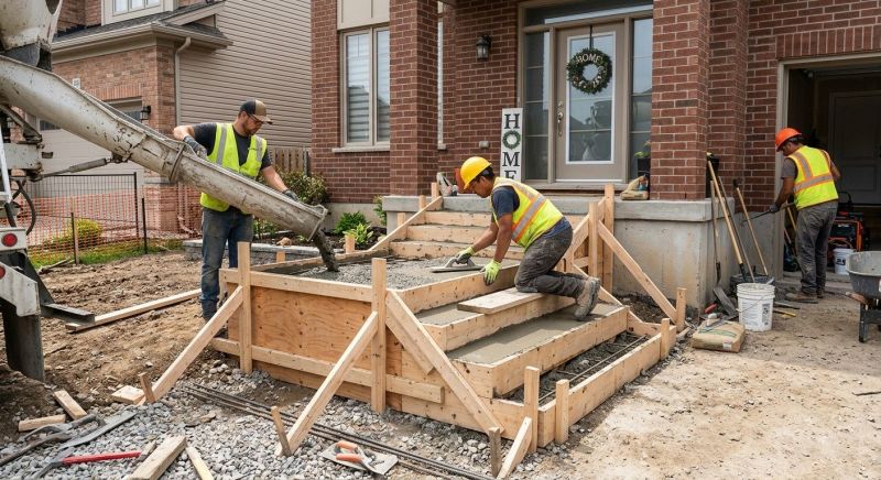 Concrete Steps Pouring in Denver, CO